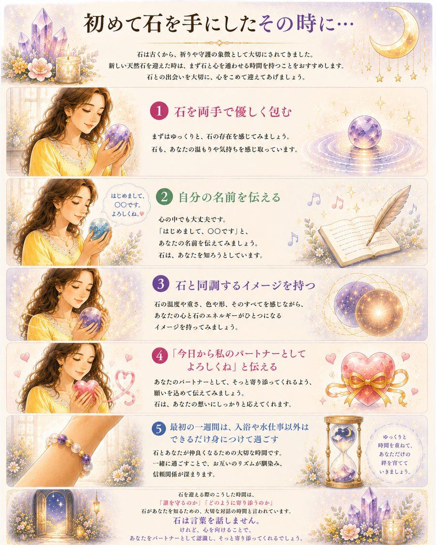 初めて石を手にしたその時に